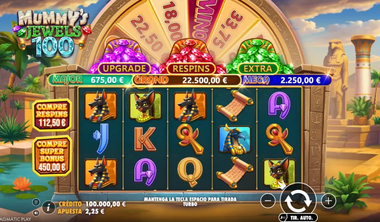Mummy’s Jewels 100: análisis completo del slot de Pragmatic Play